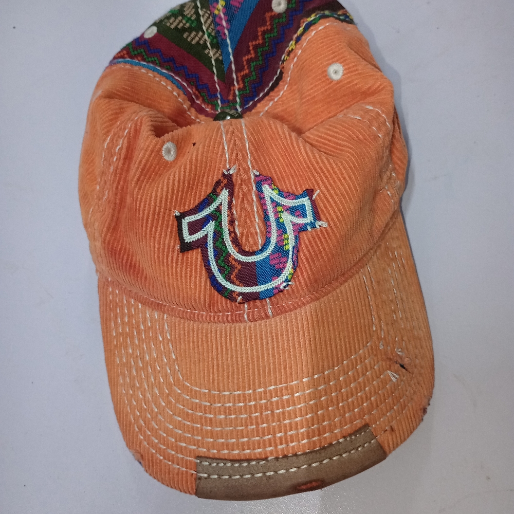 Orange Kids Cap with Embroidered Logo